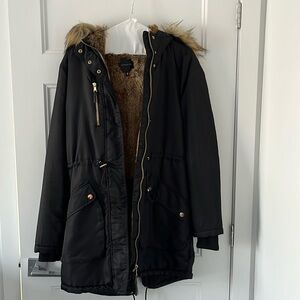 Faux fur winter jacket